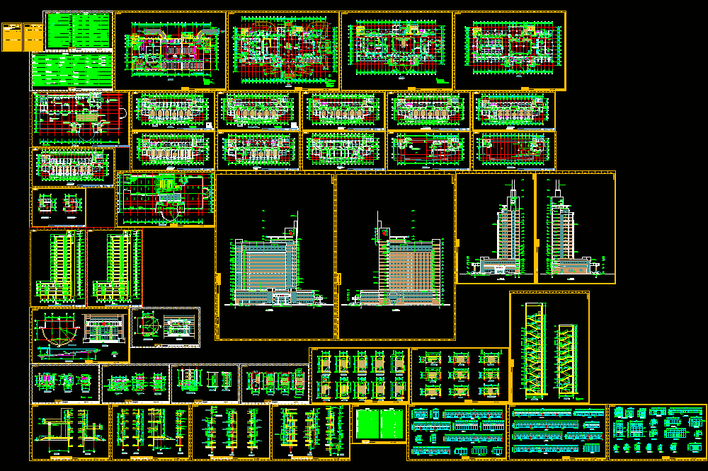 医院综合楼全套图CAD图纸.dwg