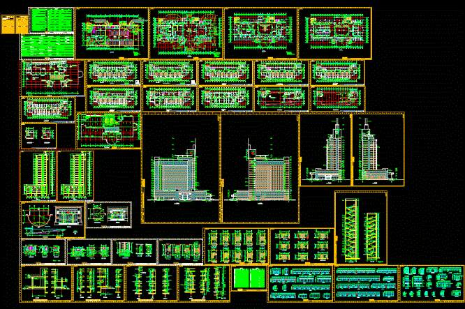 医院综合楼全套图CAD图纸.dwg