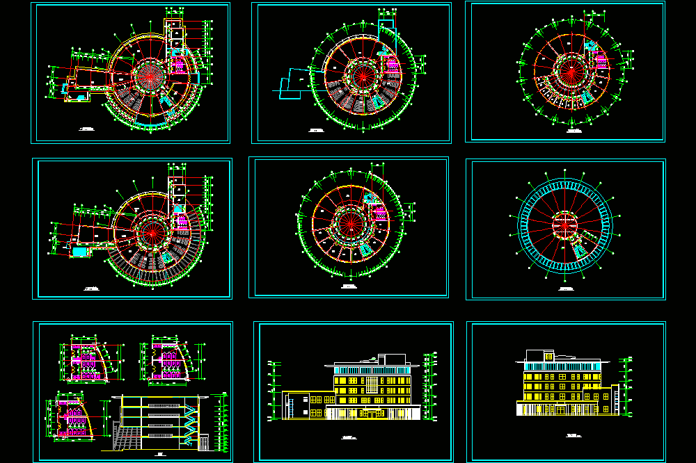 艺术中心建筑图CAD图纸.dwg