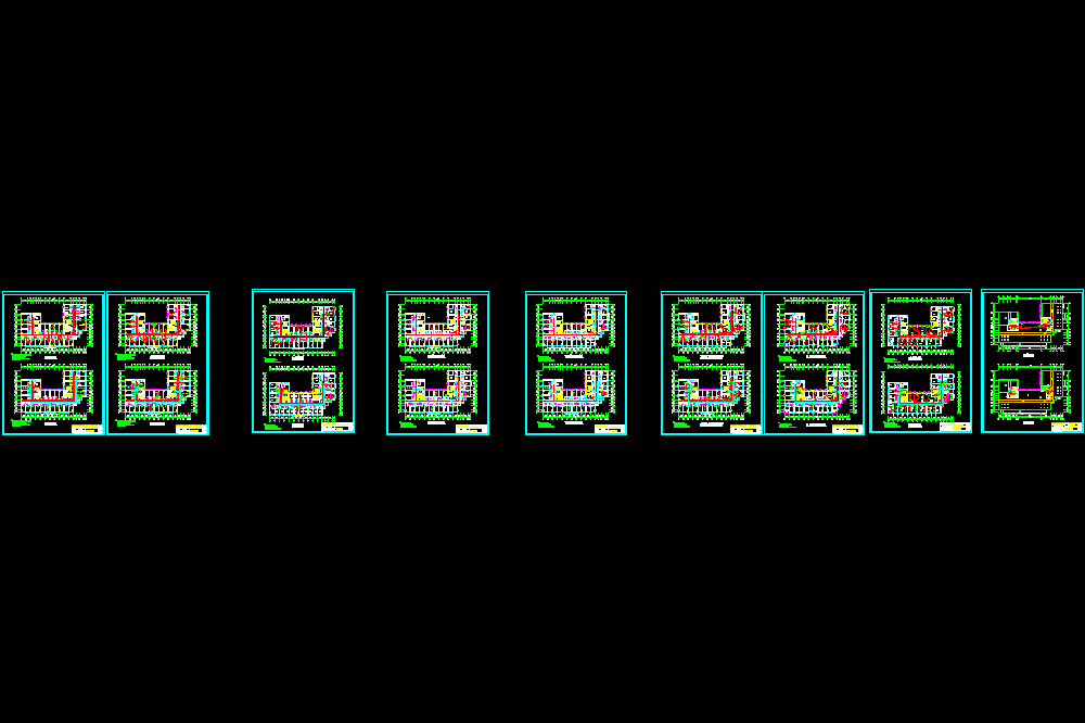 南塔楼电气施工图CAD图纸.dwg