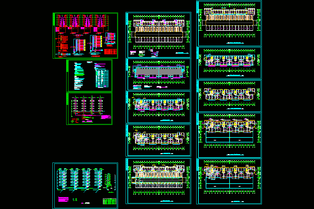 某住宅小区电气施工全图CAD图纸.dwg
