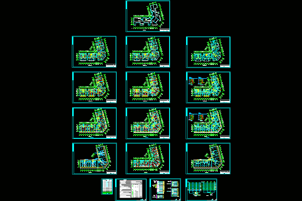 某综合楼电施全套CAD图纸.dwg