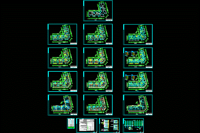 某综合楼电施全套CAD图纸.dwg