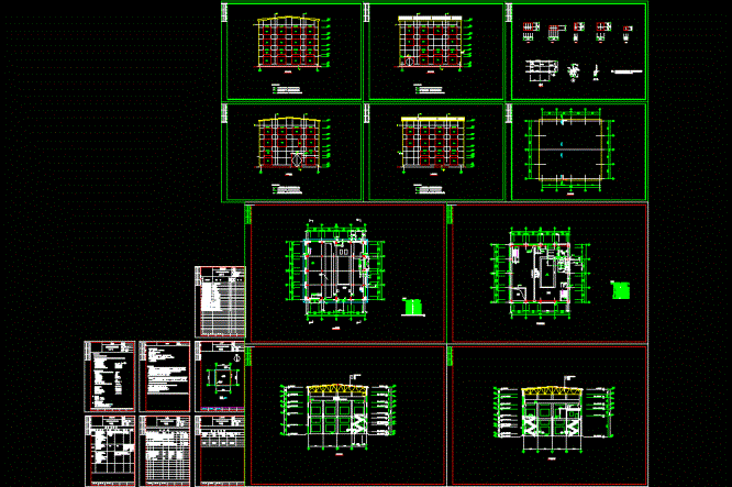 长山化厂空分压缩机厂房土建图CAD图纸.dwg