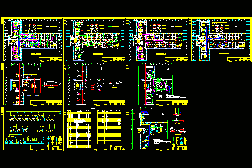 岳阳某医院手术室空调图CAD图纸.dwg