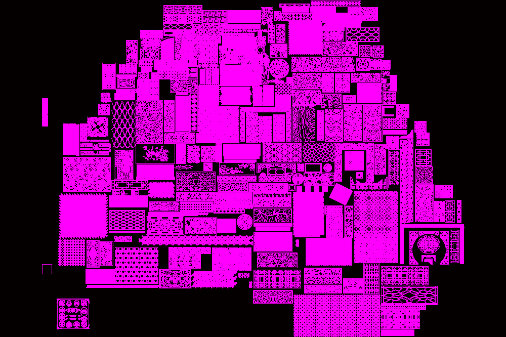 中式花格设计图案大全CAD图纸.dwg