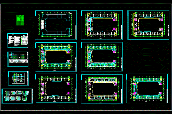 中学电气施工图CAD图纸.dwg