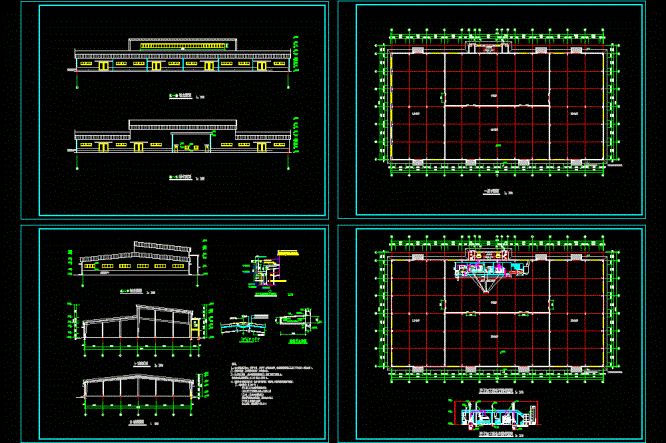 综合加工库施工图CAD图纸.dwg