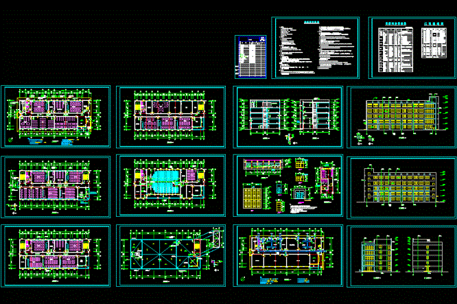 综合实验楼建筑扩出图CAD图纸.dwg