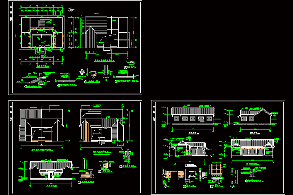 准提庵建筑施工图CAD图纸.dwg