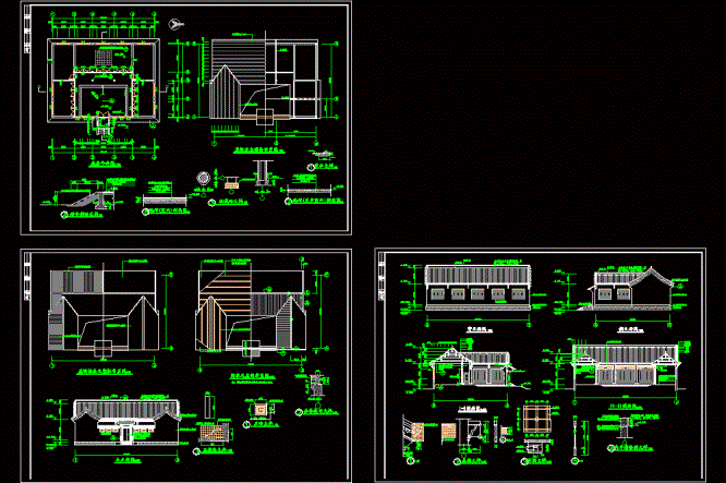 准提庵建筑施工图CAD图纸.dwg