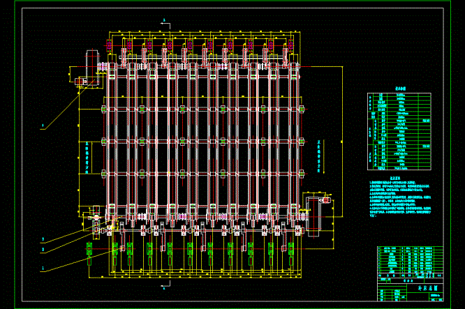 大负荷762.3Kg冷床总图CAD图纸.dwg