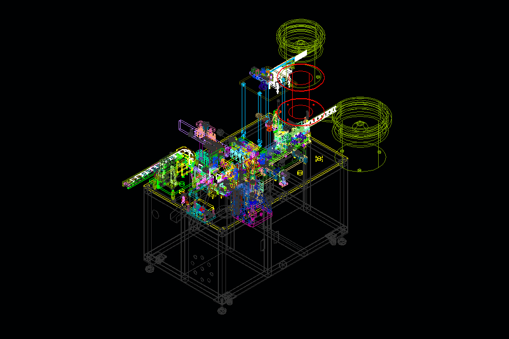 自动装铁扣机、铁扣装配机3D模型_AutoCAD-ZWCAD_AutoCAD.Mechanical设计.DWG