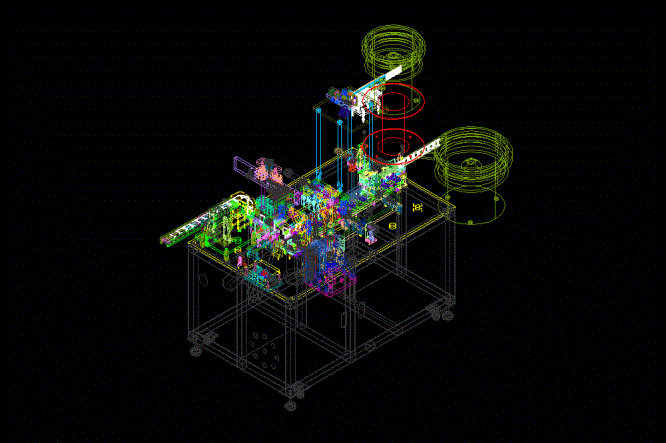 自动装铁扣机、铁扣装配机3D模型_AutoCAD-ZWCAD_AutoCAD.Mechanical设计.DWG