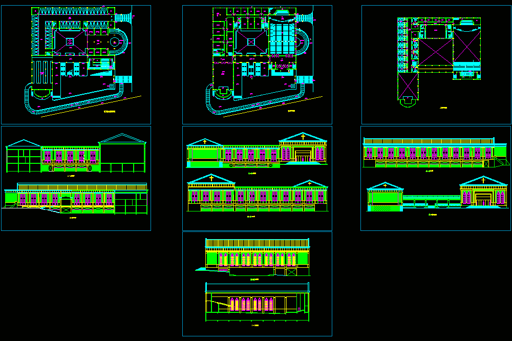 欧式教堂方案图CAD图纸.dwg