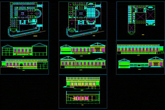 欧式教堂方案图CAD图纸.dwg