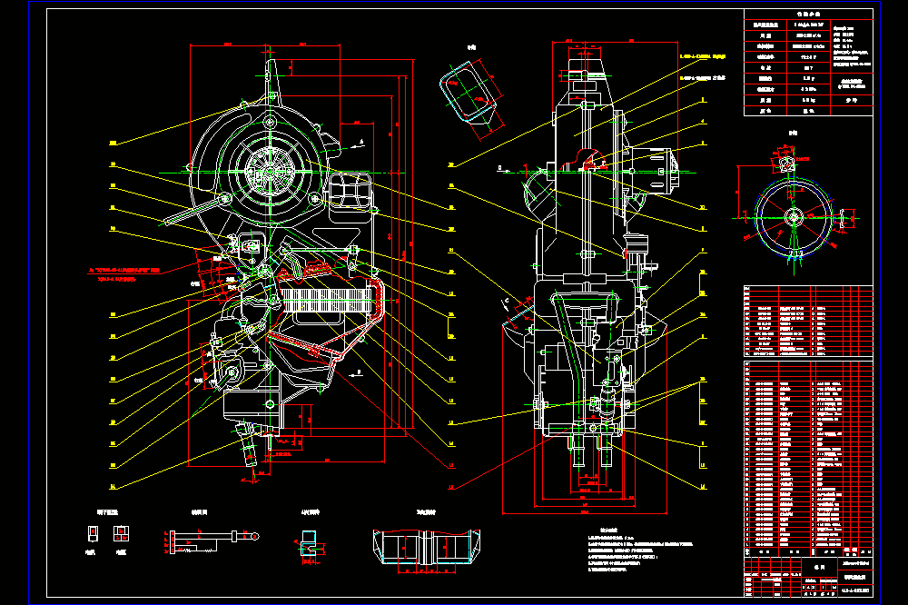 暖风机主机总图CAD图纸.dwg