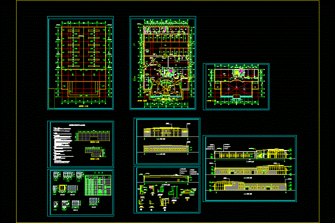 汽车销售中心CAD图纸.dwg