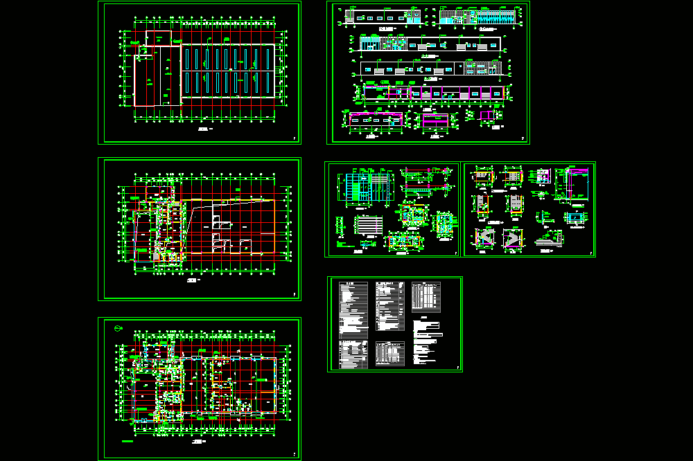 汽车库建施图CAD图纸.dwg