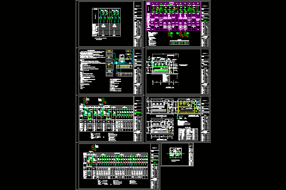 配电室锅炉房电气图CAD图纸.dwg