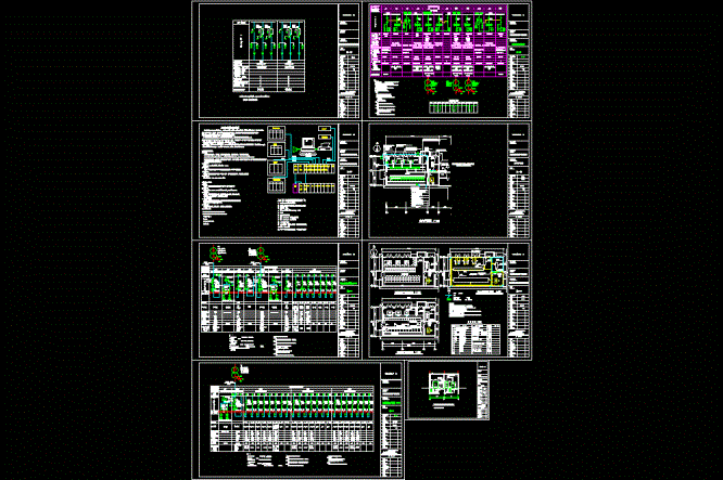 配电室锅炉房电气图CAD图纸.dwg