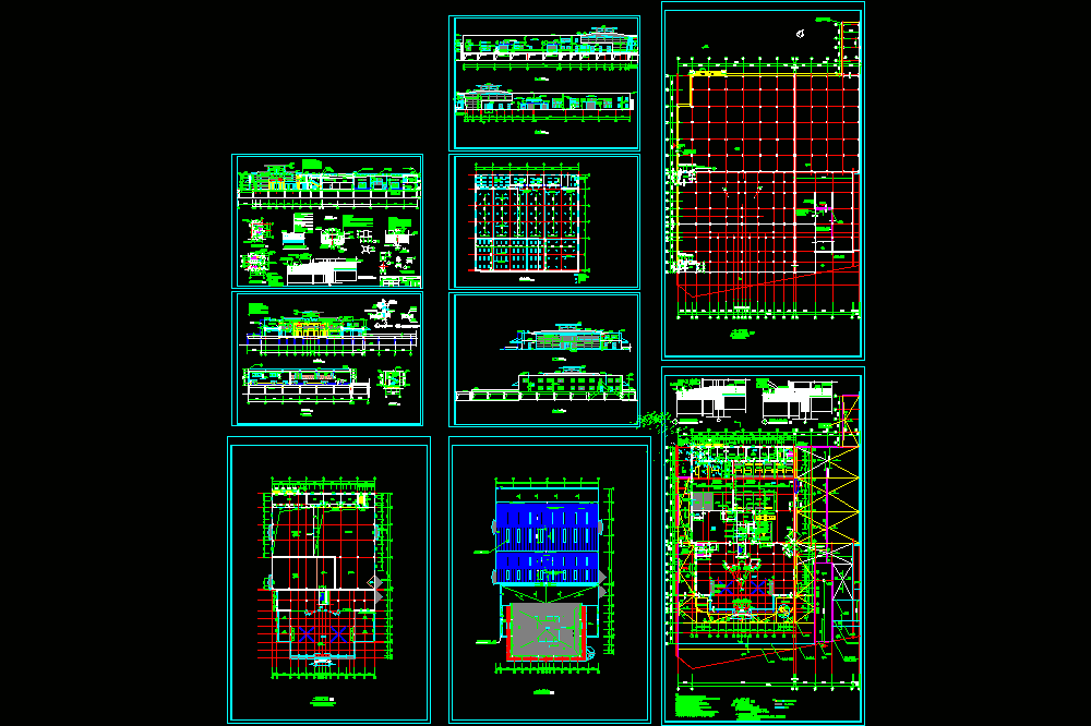 汽车展厅建筑图纸CAD图纸.dwg