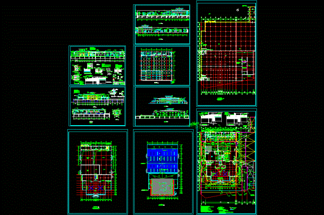 汽车展厅建筑图纸CAD图纸.dwg