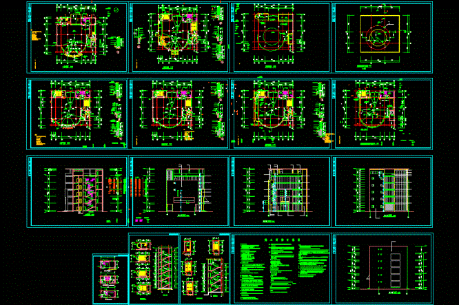 起步区厂房全套图纸CAD图纸.dwg