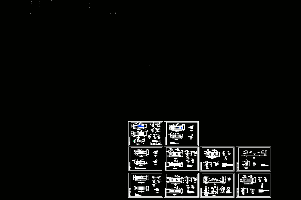 人行道、车行道、绿化带护栏及路障设计图CAD图纸_AutoCAD-ZWCAD设计_dwg文件下载.zip