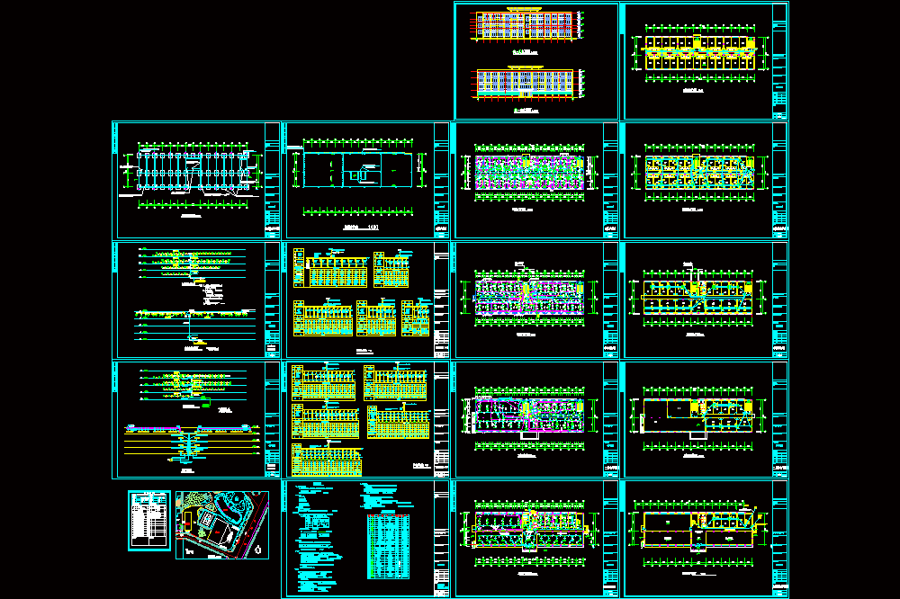 社区综合楼强弱电施工图CAD图纸.dwg