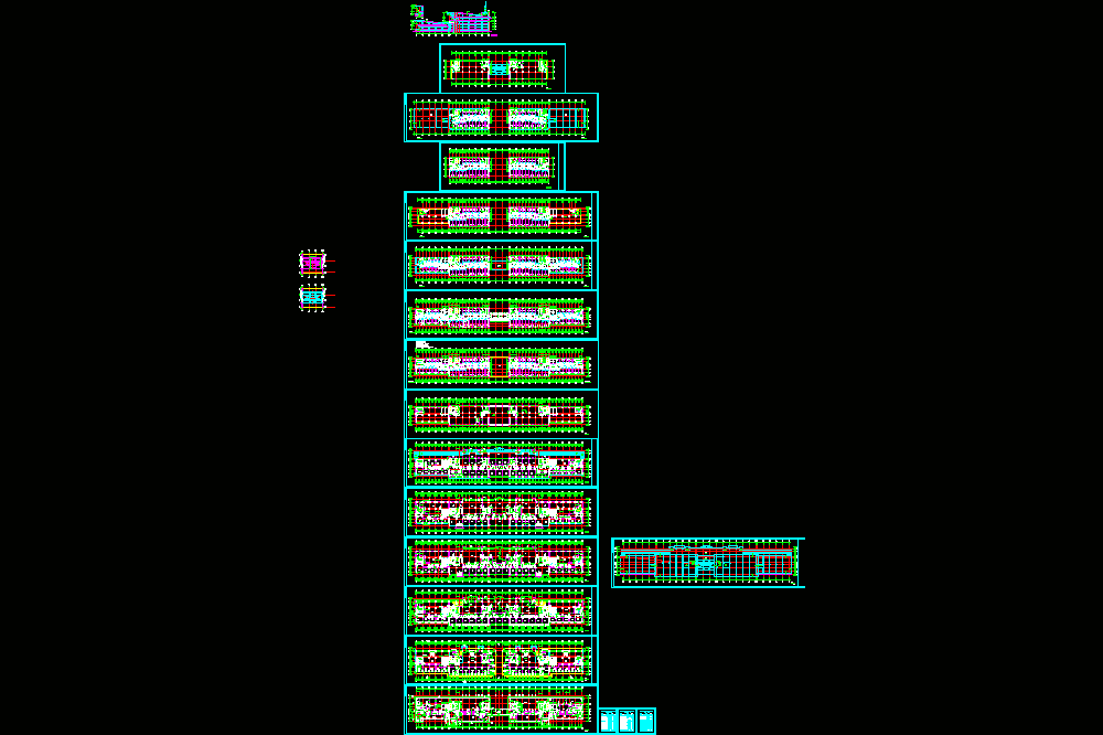 商住楼电气平面图CAD图纸.dwg