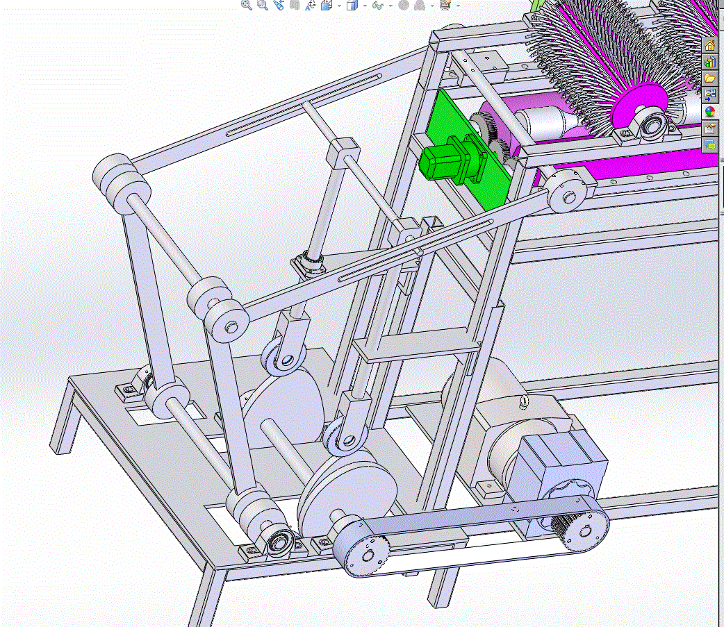啤酒瓶洗瓶机设计(含CAD图纸+SolidWorks三维模型+说明书).zip