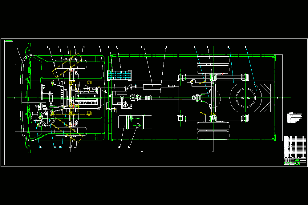 轻型货车CAD图纸.dwg