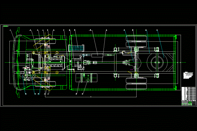 轻型货车CAD图纸.dwg