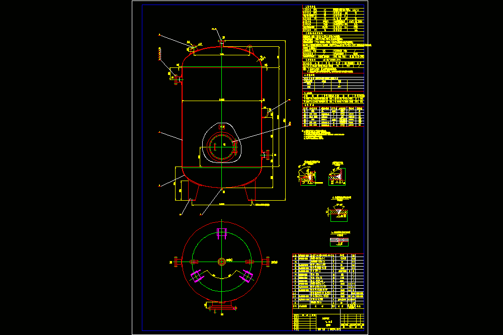 10立方米储气罐CAD图纸.dwg