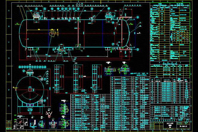 有效容积100立方液氨储罐CAD图.dwg