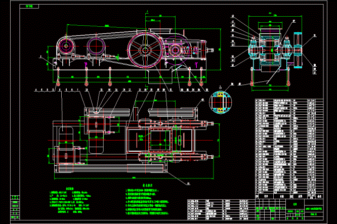 φ610×400双辊破碎机CAD总图.dwg