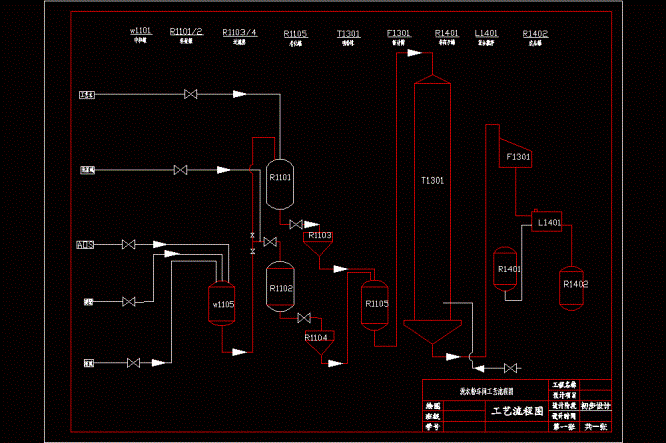 洗衣粉车间工艺流程图.dwg