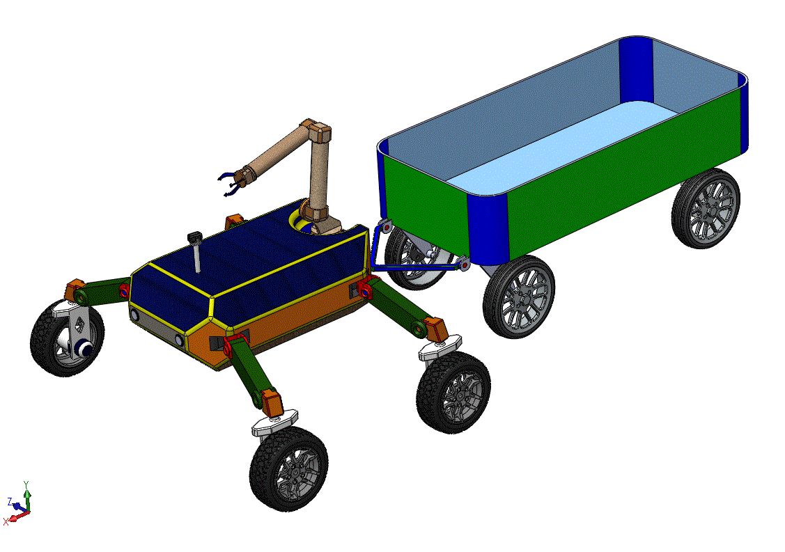 水果采摘实验机器人车3D图纸 Solidworks设计三维图纸.zip