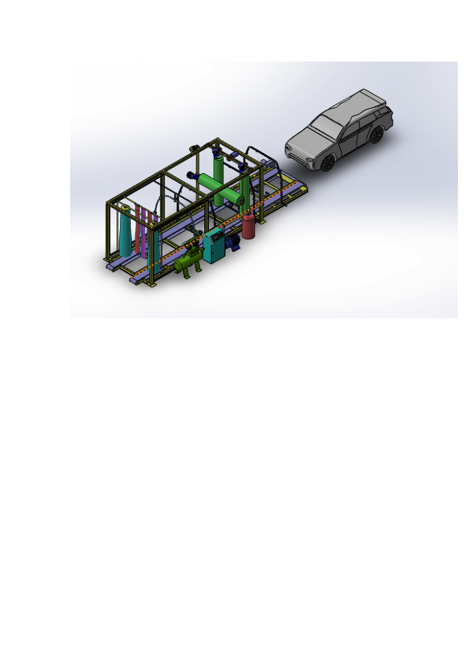 龙门式自动洗车机三维模型3D图纸.zip