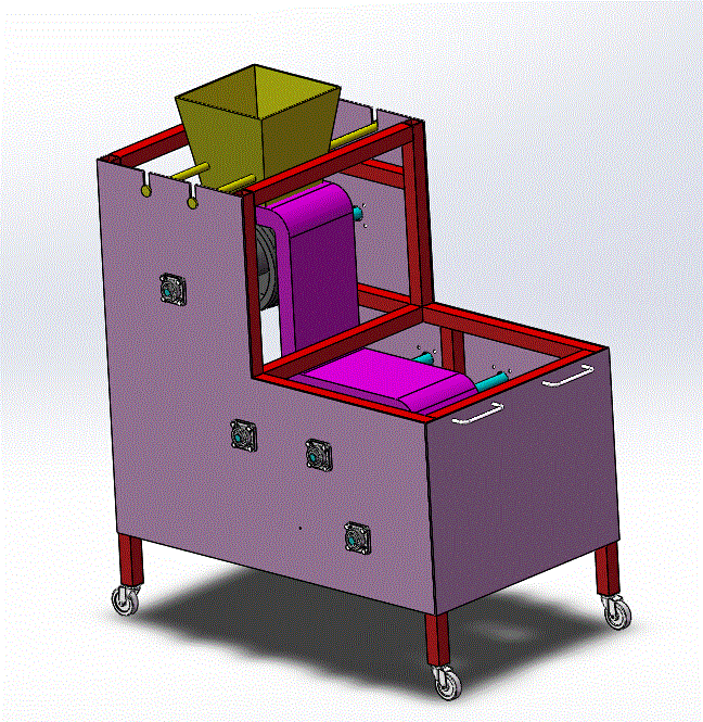 核桃剥壳机三维图纸3D模型.zip