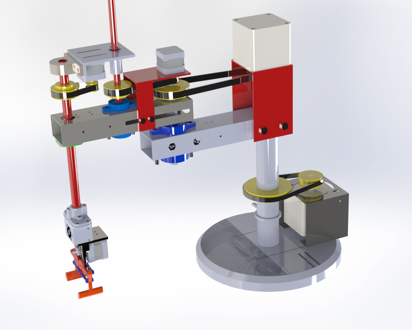 旋转关节机械臂3D图纸 Solidworks设计.zip