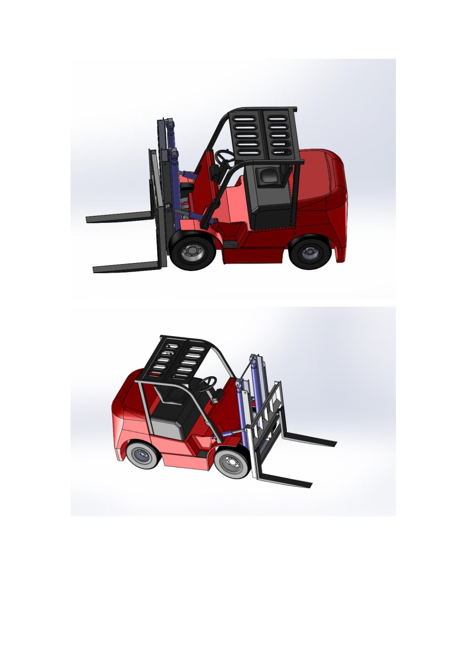 叉车三维图纸solidworks模型.zip