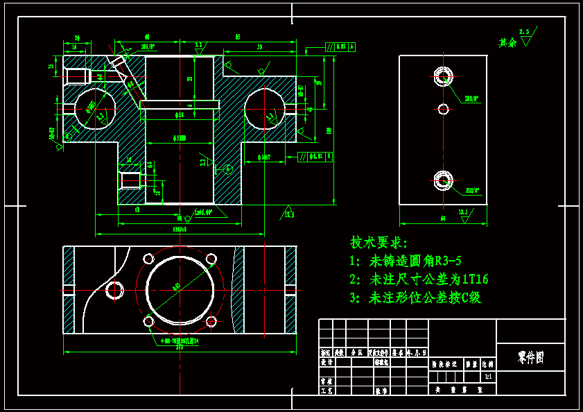 挡块气缸的工艺规程及钻2-Φ30H7孔的钻床夹具设计 (含CAD图纸).zip