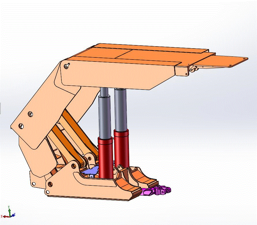 低位放顶煤液压支架SolidWorks三维图纸.zip