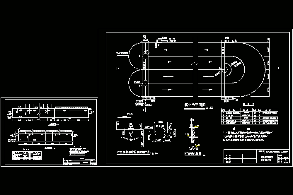 carrousel氧化沟剖面CAD图.dwg
