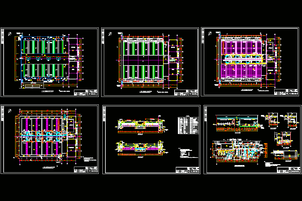 V型滤池部分工艺CAD图.dwg