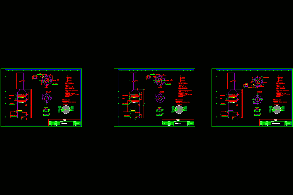 玻璃钢废气水洗塔CAD图.dwg