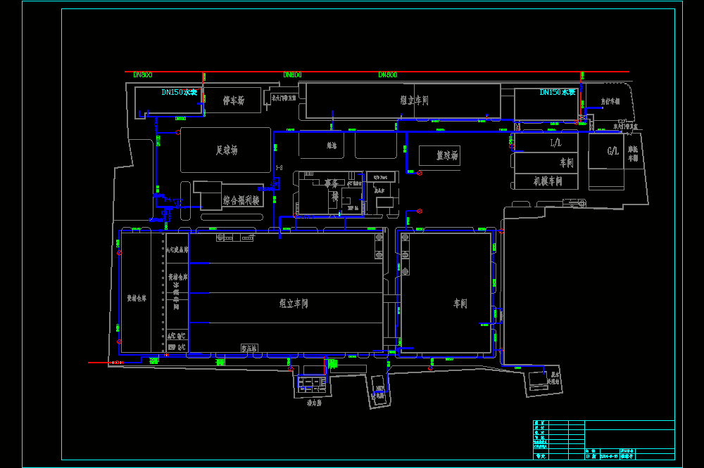 厂区地下管道CAD图.dwg