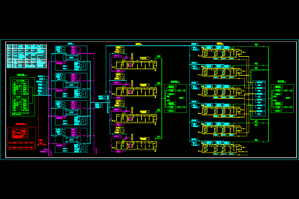 臭氧系统工艺流程简CAD图.dwg
